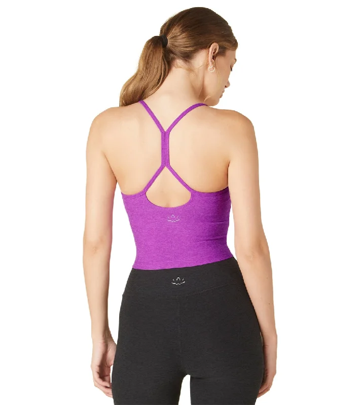 Beyond Yoga Spacedye Slim Racerback Cropped Tank Vivid Plum Heather Fashionista Favorites