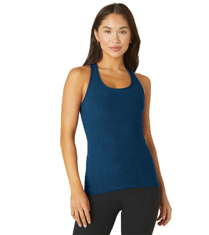 Beyond Yoga Spacedye Step Up Racerback Tank Celestial Blue Heather Elegant Attire