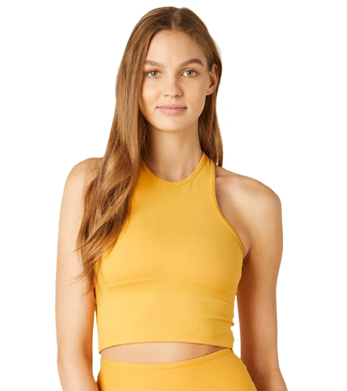 Beyond Yoga Spacedye Studio Cropped Yoga Tank Sunny Citrine Evening Looks