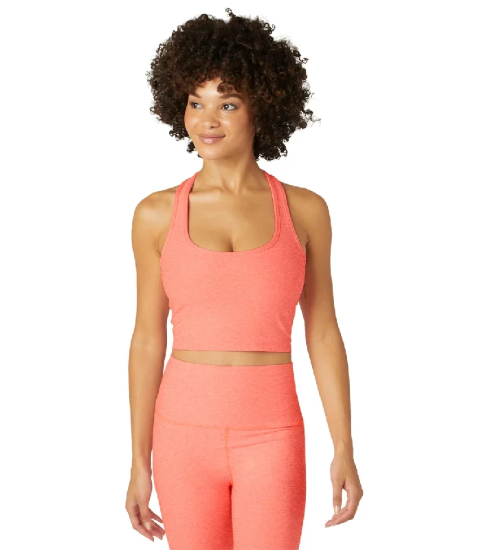 Beyond Yoga Spacedye Well Rounded Cropped Halter Tank Electric Peach Heather Limited - Time Bundle