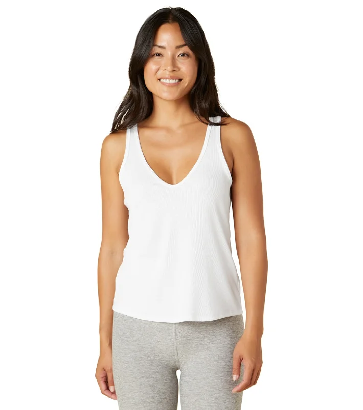 Beyond Yoga Take the Plunge V-Neck Tank White Fashion For Every Occasion