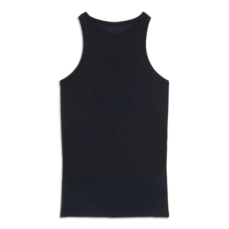 -Blend High-Neck Yoga Tank Top Sale Trendsetting Threads