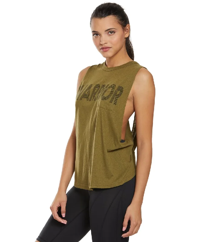 Free People Movement No Sweat Tank Army Chic Urban Fashion Look