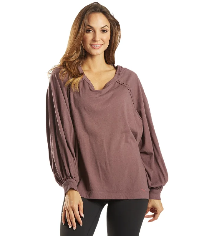 Free People She's Everything Long Sleeve Top Violet Umber The Latest Trends