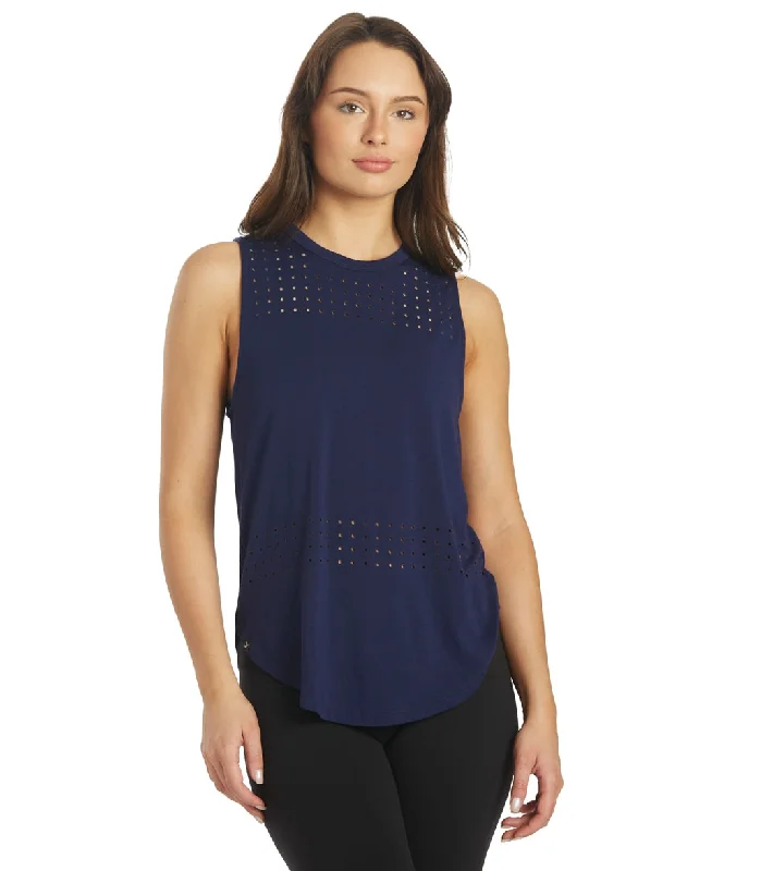 Glyder Mood Yoga Tank Indigo Update With Cottagecore Styles