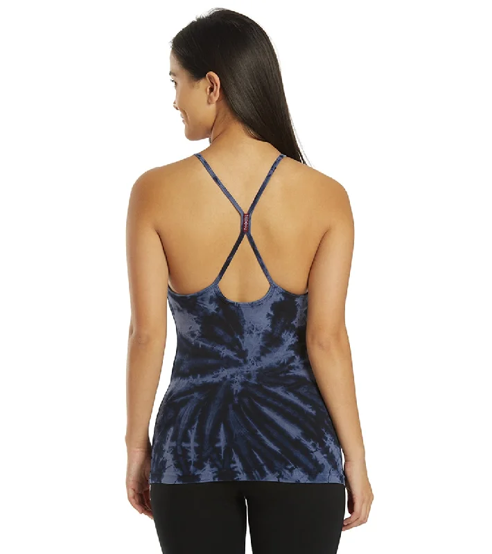 Hard Tail Freestyle Yoga Bra Tank Top Electric Mineral Wash Indigo Seasonal Fashion