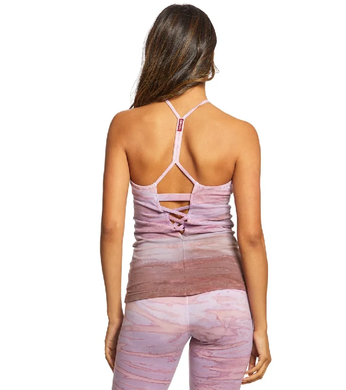 Hard Tail IKat V Back Support Tank  Lavender Rainbow Horizon Shop Our Looks