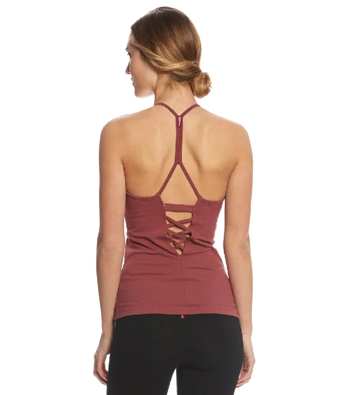 Hard Tail IKat V Back Support Tank  Smokey Rose Elevate Your Wardrobe