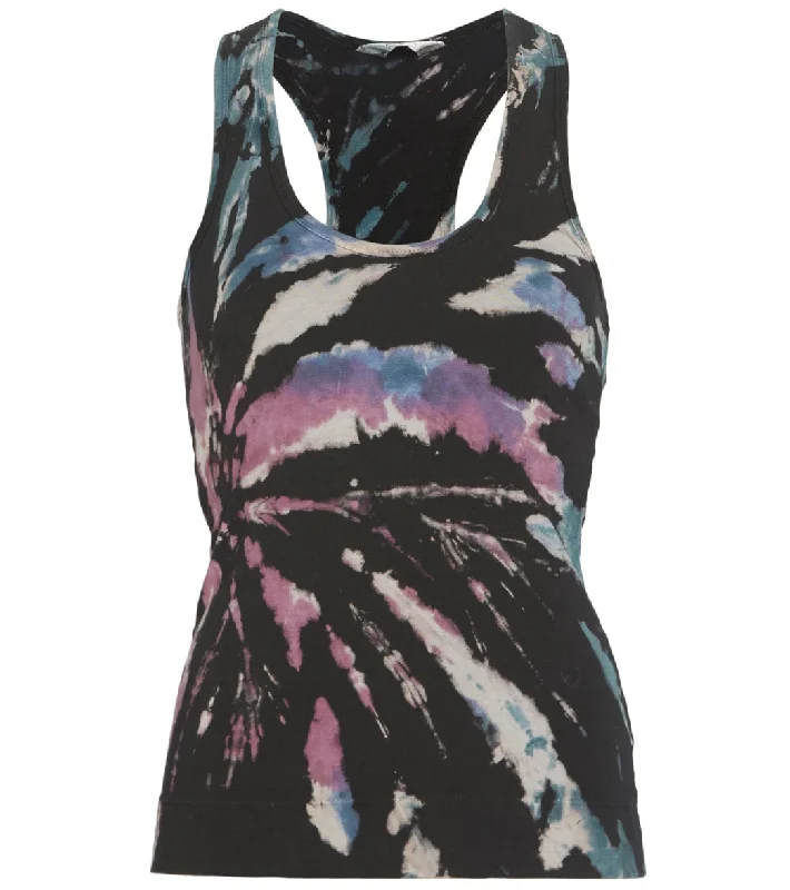 Hard Tail Racer Back Yoga Tank Berry Black Tie Dye Unleash Your Trend Driven Style