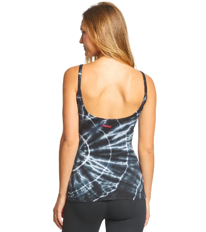 Hard Tail Scoop Back Yoga Tank Top with Bra Black/White Sun Ray Huge Discounts This Week