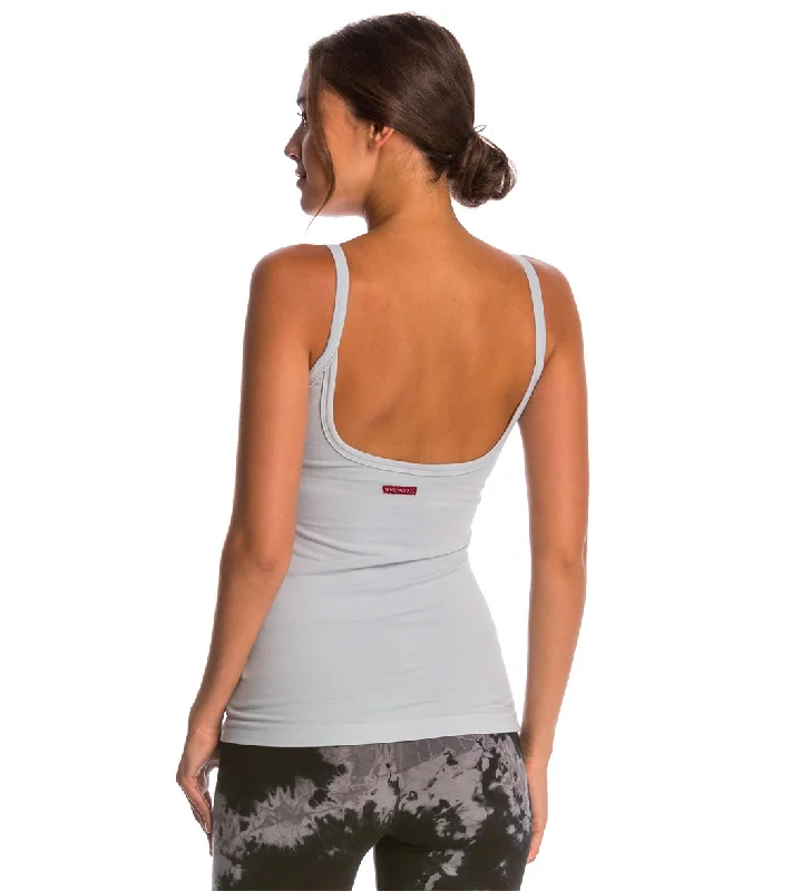 Hard Tail Scoop Back Yoga Tank Top with Bra Gray Dove Additional Time-Limited Offers