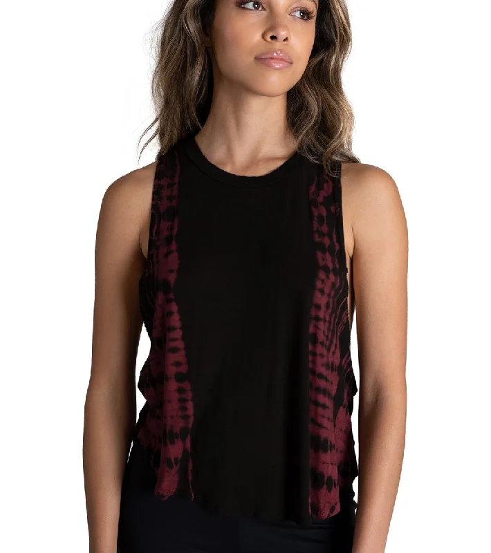 Jala Muscle Tank Zebra Cabernet Huge Markdowns