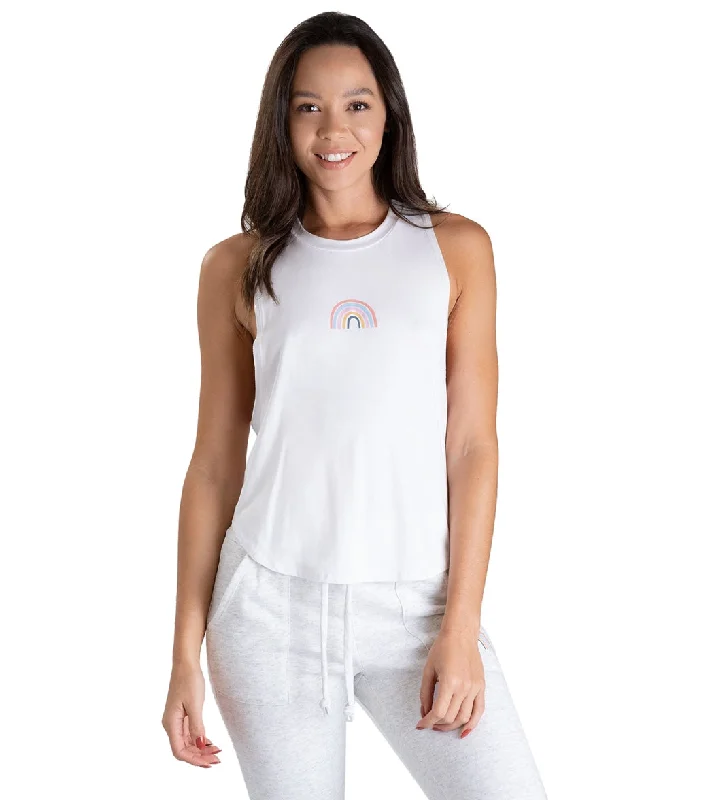 Jala Rainbow Tank White Classic Women's Fashion