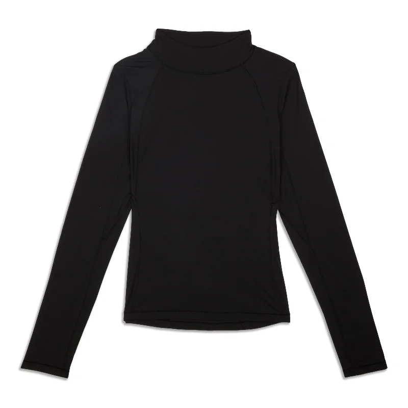 Mockneck Long-Sleeve Shirt Sale Elegant Style