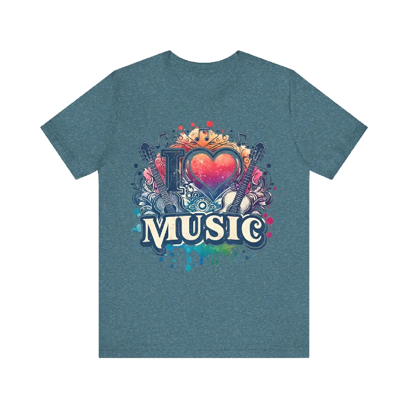 Music Logo Unisex T-Shirt Stylish Basics