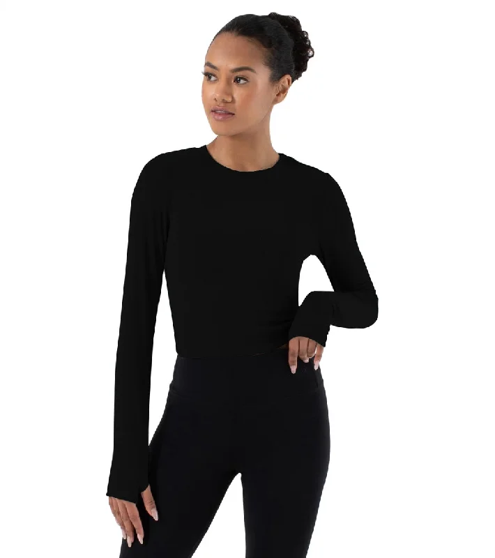 NUX Acacia Twist Back Long Sleeve Black Early Access To Art Deco Styles Sale