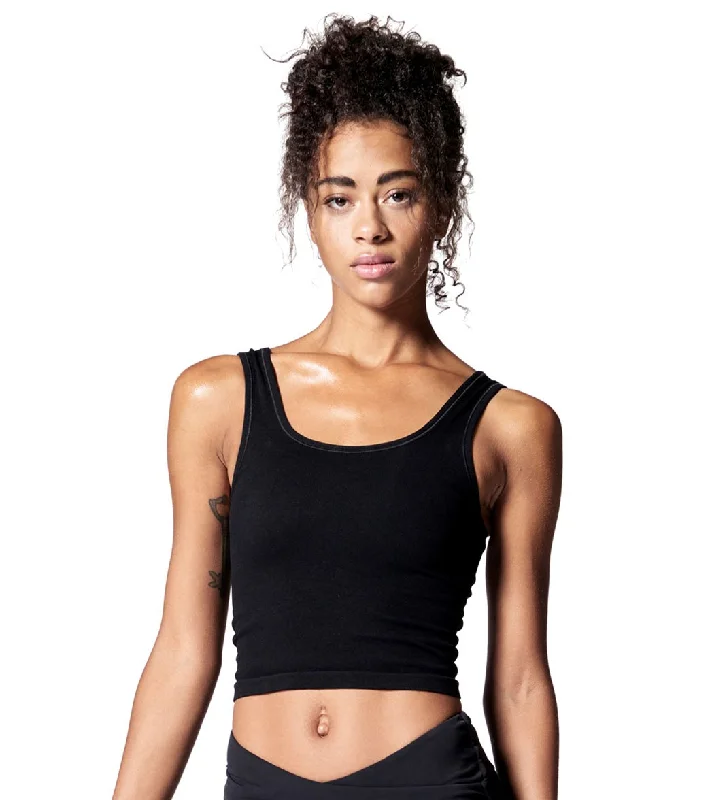 NUX Be Free Seamless Yoga Crop Top Black Embrace New Fashion