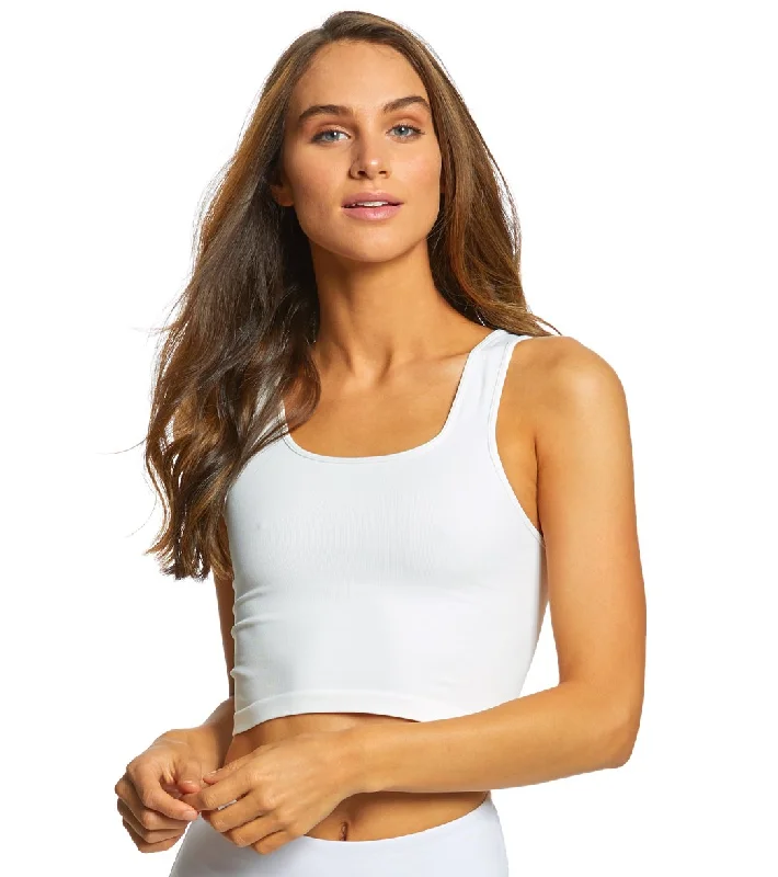 NUX Be Free Seamless Yoga Crop Top White Mid - Week Surprise