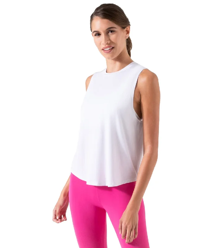 NUX Keyhole Sleeveless White Sustainable Fashion Extravaganza