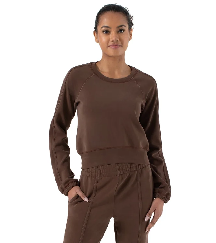 NUX Marcie Sleek Long Sleeve Chocolate Trend Setting Wardrobe