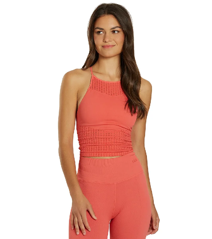 NUX Mesh Up Crop Hibiscus Fashion Essentials