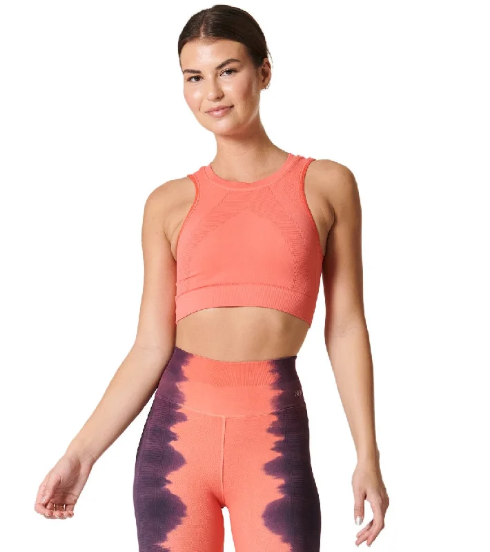 NUX One By One Seamless Yoga Crop Top Coral Chic Trend Collection