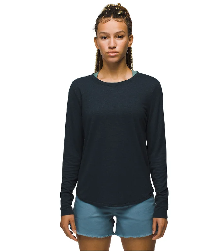 prAna Cozy Up Long Sleeve Tee Stormy Night Heather Hot Trends