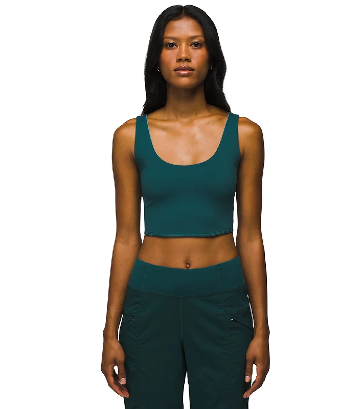 prAna Luxara Reversible Crop Top Wilderness/Cool Dusk Sleek Design