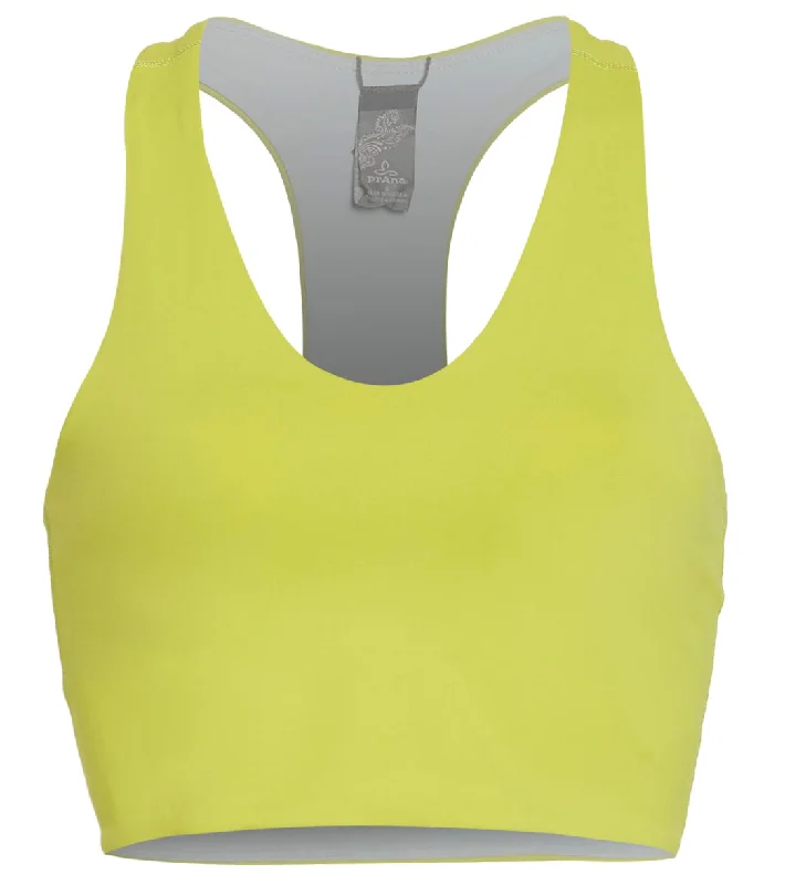 prAna Momento Yoga Crop Top Chartreuse Style Upgrade