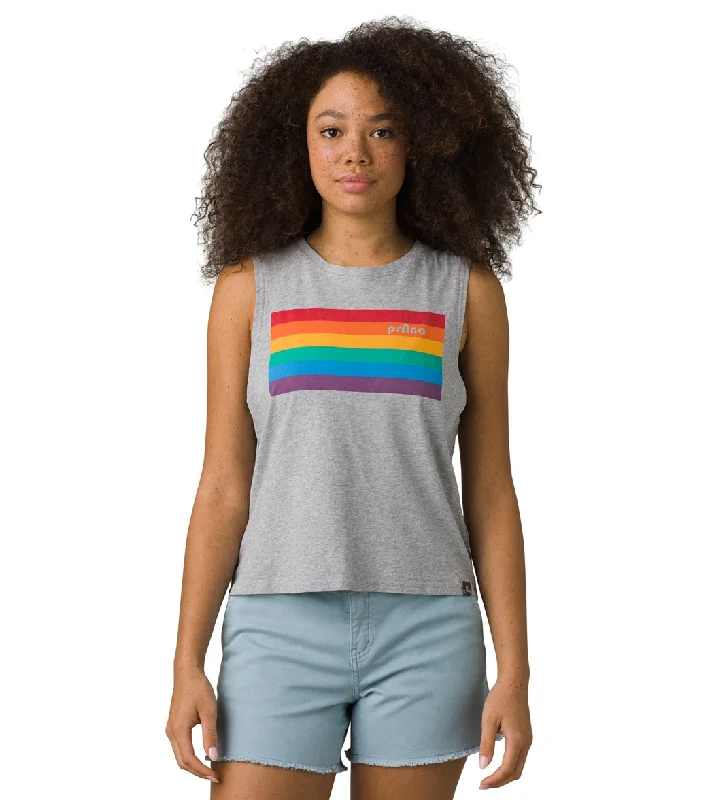 prAna Organic Graphic Tee Heather Grey More Love Trendy Styles