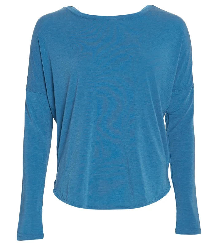 prAna Rogue Long Sleeve Yoga Top Admiral Blue Cool Prices