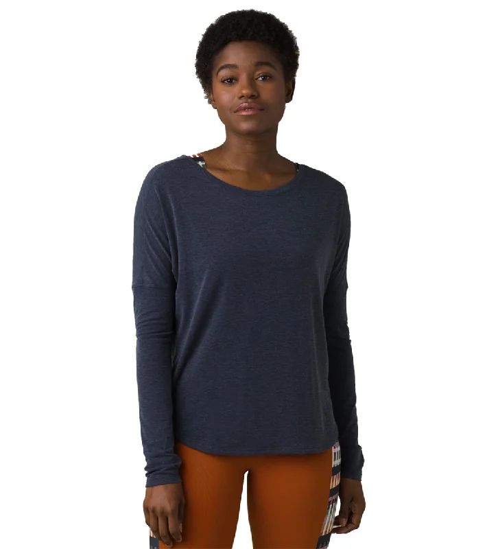 prAna Rogue Long Sleeve Yoga Top Nautical Premium Quality Garments