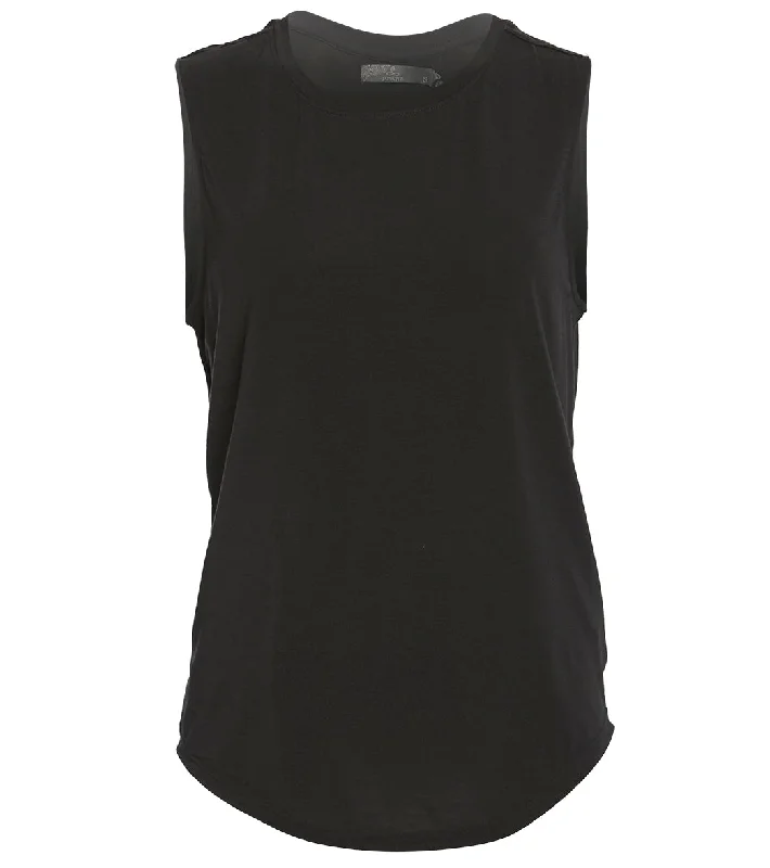 prAna Rogue Sleeveless Yoga Tank Black Daily Deals