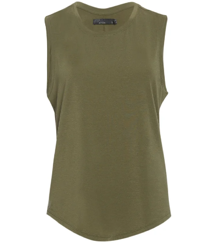 prAna Rogue Sleeveless Yoga Tank Cargo Green Best Sellers