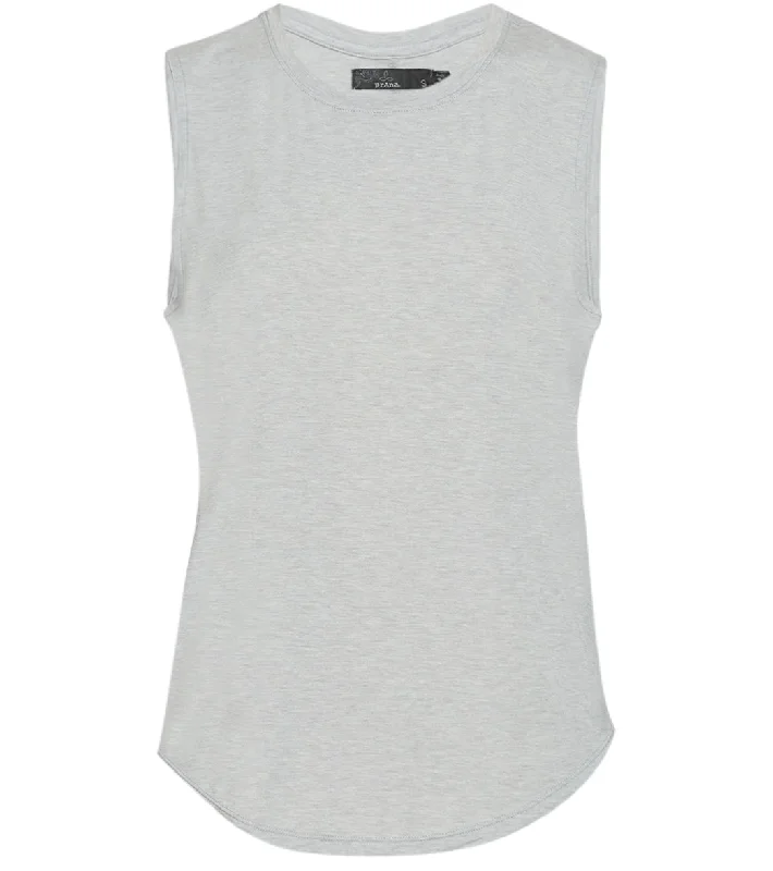 prAna Rogue Sleeveless Yoga Tank Grey Heather Travel Essentials