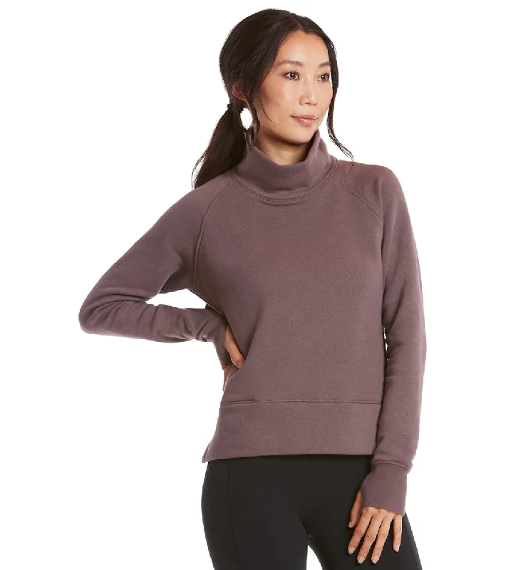 Public Rec Luxe Fleece Pullover Smokey Plum Effortless Comfort