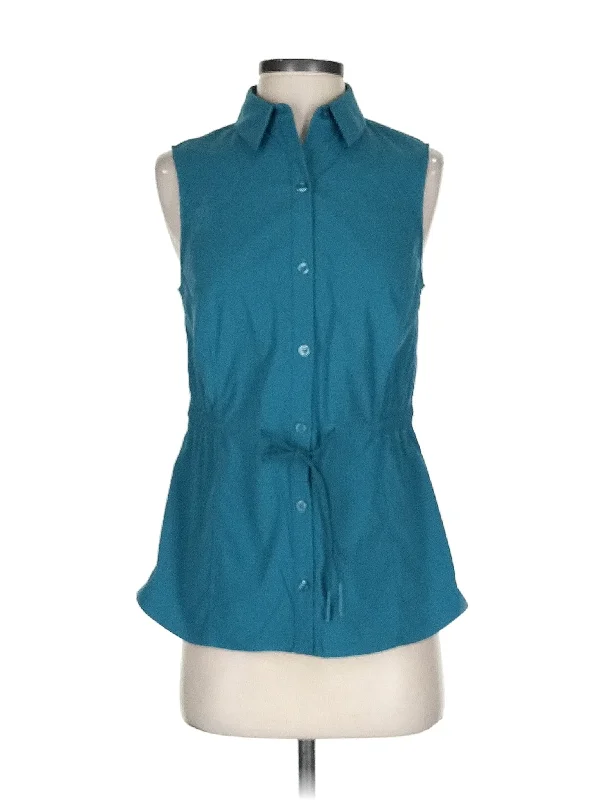 Sleeveless Button Down Shirt Flash Sale Starts