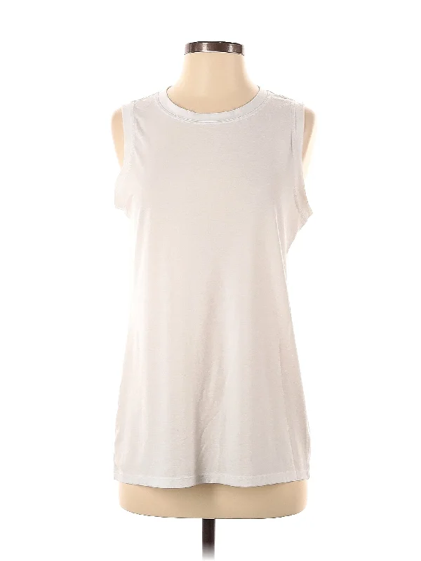 Sleeveless T Shirt Parisian Effortless Chic Style