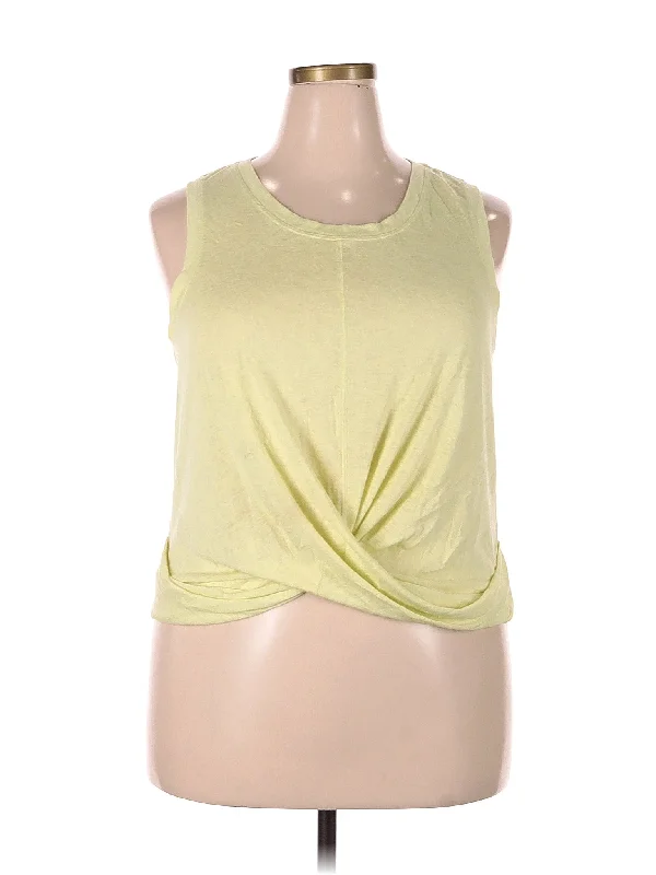 Sleeveless T Shirt Contemporary Chic