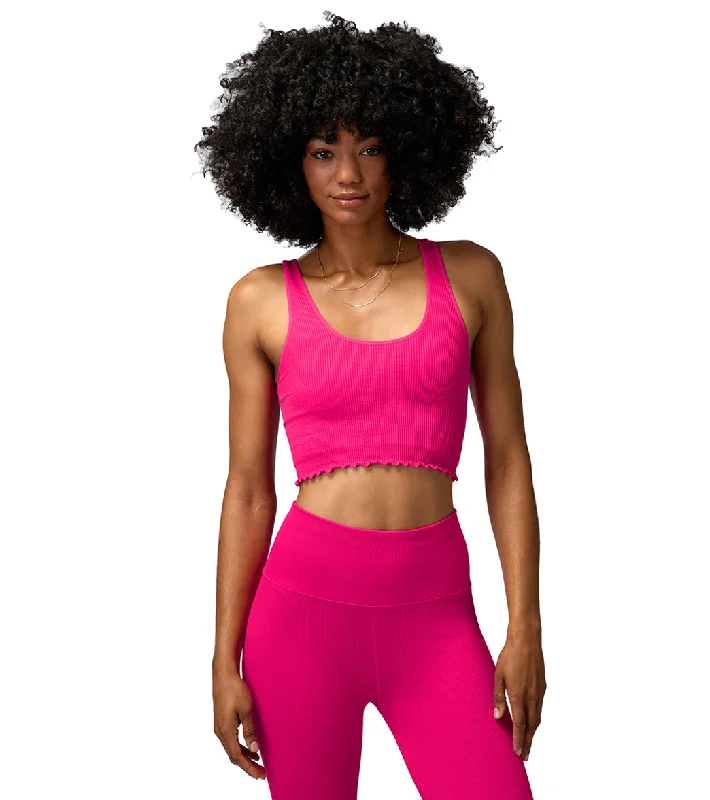 Spiritual Gangster Amor Crop Tank Magenta Feminine Soft - Hued Styles