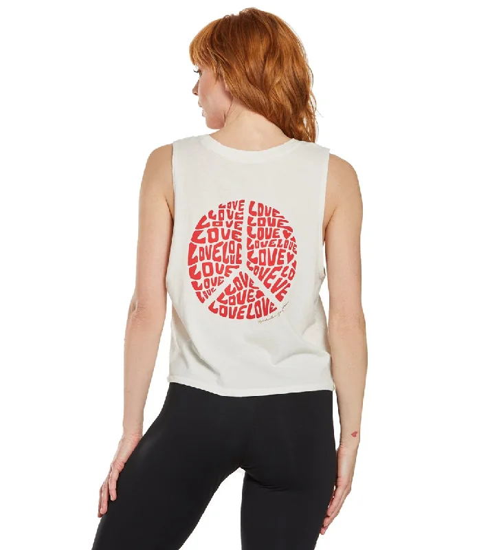 Spiritual Gangster Love Deep V Neck Tank Stone Floral Style