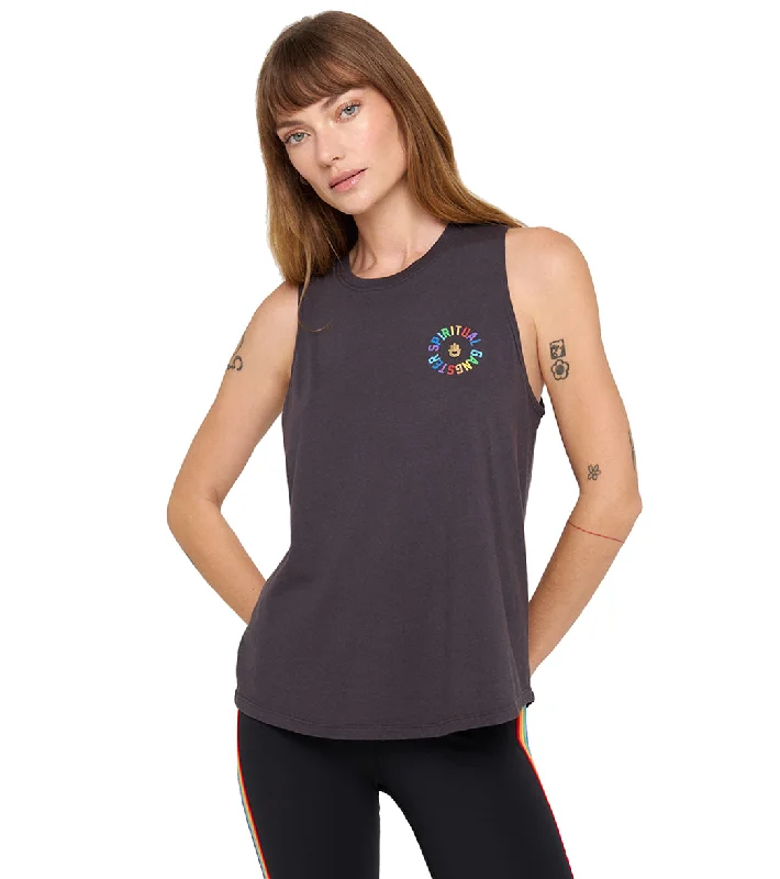 Spiritual Gangster Seventh Ray Jade Tank Vintage Black Exclusive Discounts