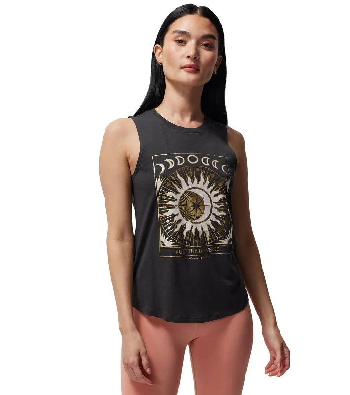 Spiritual Gangster Trust The Universe Muscle Tank Vintage Black Great Prices On Feminine Styles