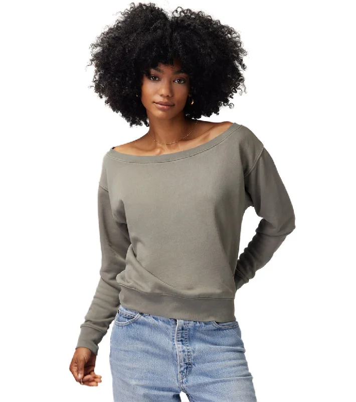 Spiritual Gangster Vida Off Shoulder Long Sleeve Top Agave Step Ahead, Lead The Trend