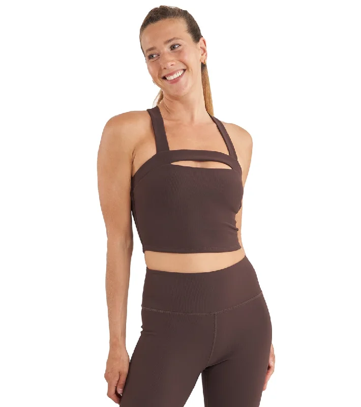 Thrive Societe Halter Cutout Brami Fudge The Latest Trends