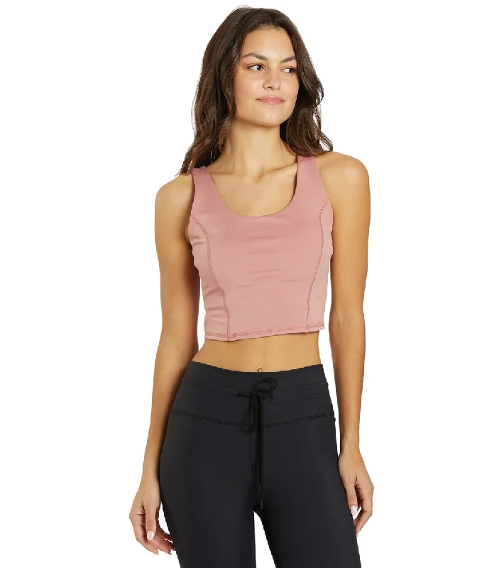 Thrive Societe Seamed Bra Tank Ash Rose Trendy New Clothes