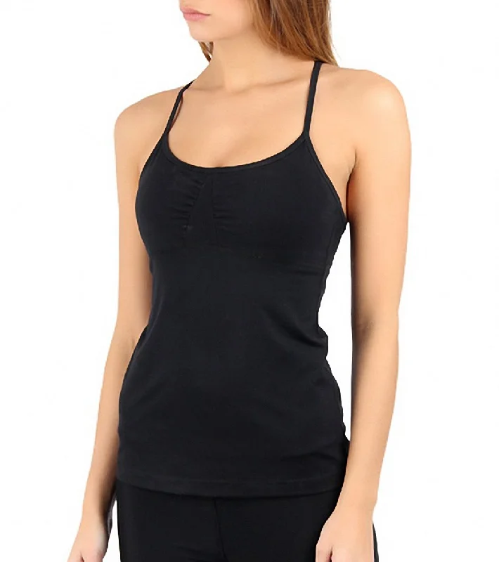 Tonic Women's Crescent Yoga Tank Black Holiday Attire Sale