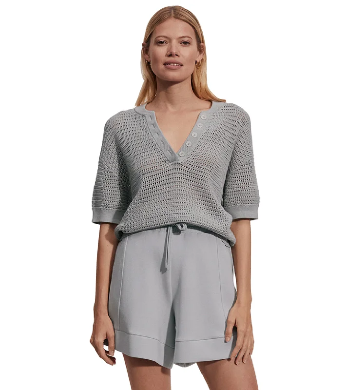 Varley Callie Knit Top Mirage Grey Flash Sale Fever