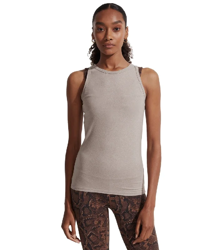 Varley Connie Tank Taupe Marl Spring Fashion