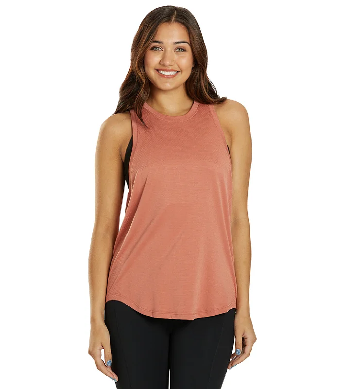 Varley Dacey Longline Tank Canyon Rose Casual Chic Clothing